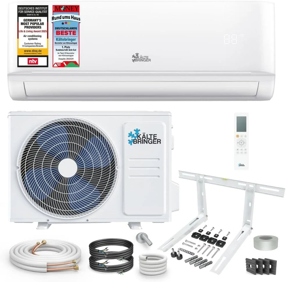 Kältebringer climatiseur split 12000BTU, 3.5kW, chauffage, app/WiFi, mural