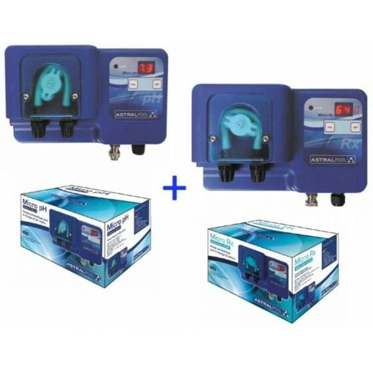astralpool Pack Astral Pompe Péristaltique Micro pH et Micro Rx(Bleu)