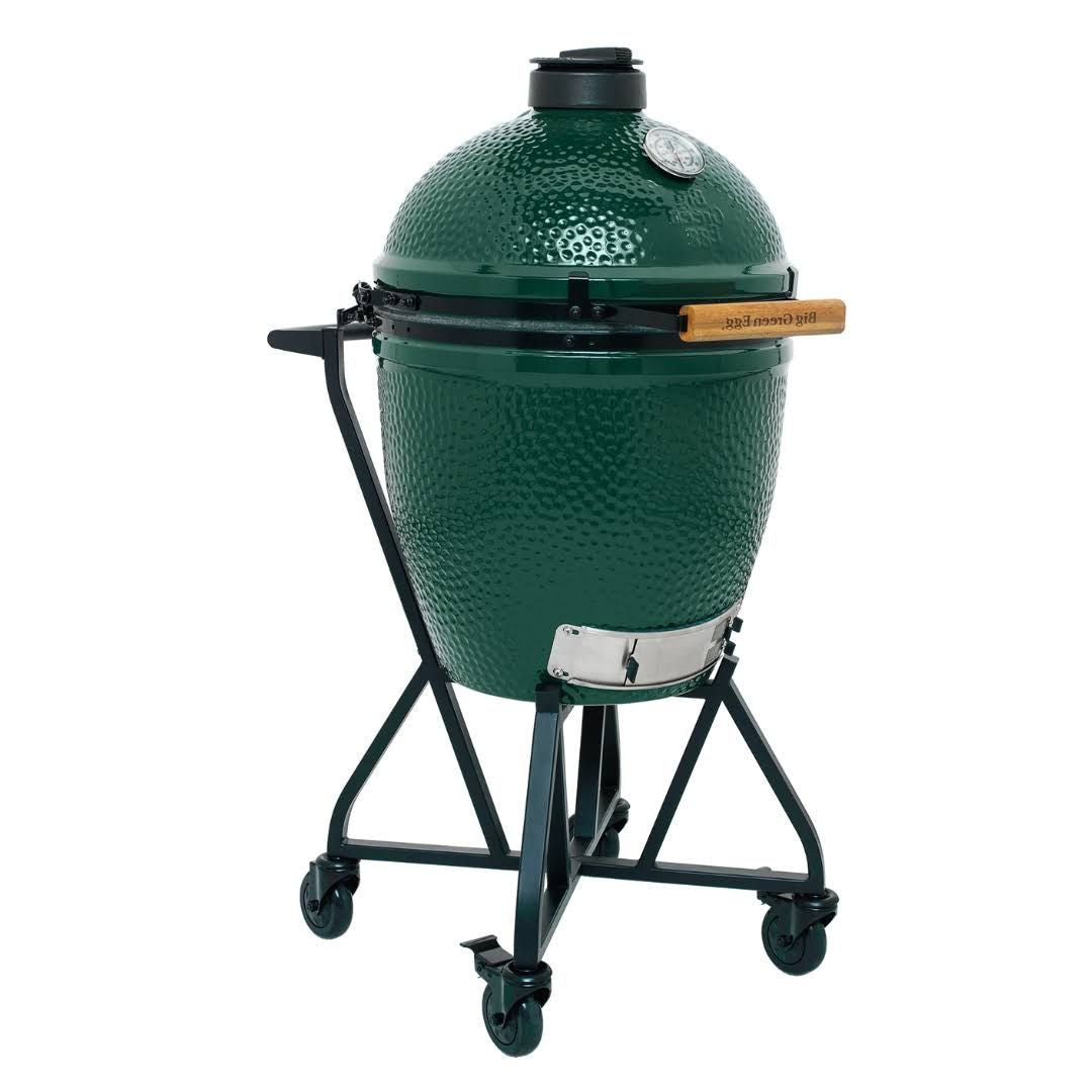 Big Green Egg Large - Grille de cuisson Ø 46 cm - sur chariot à roulettes - Barbecue Kamado(Vert)