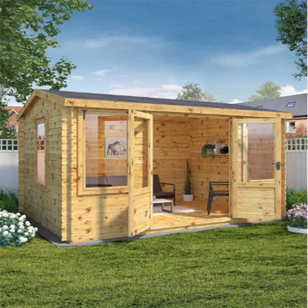 【HomeGarden】【BS】Mercia 4M x 3m Grizedale Log Cabin -- 19mm(Default Title)