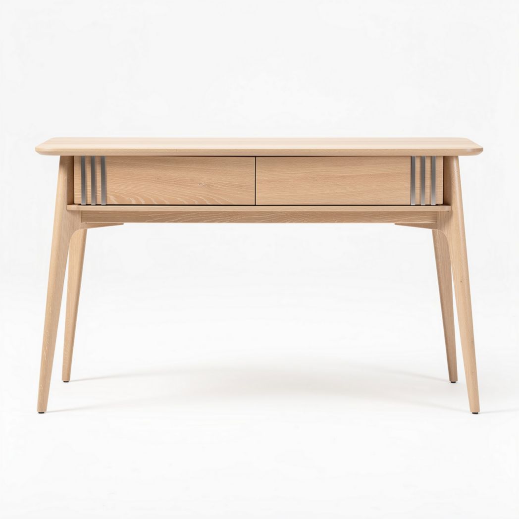 Bureau en bois clair avec tiroir 120 x 60 x 75cm pour utilisation professionnelle