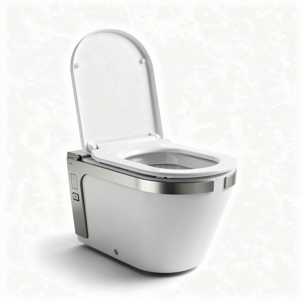 Toilette électronique suspendue avec fonction de nettoyage et dimensions 45 x 36 x 34cm